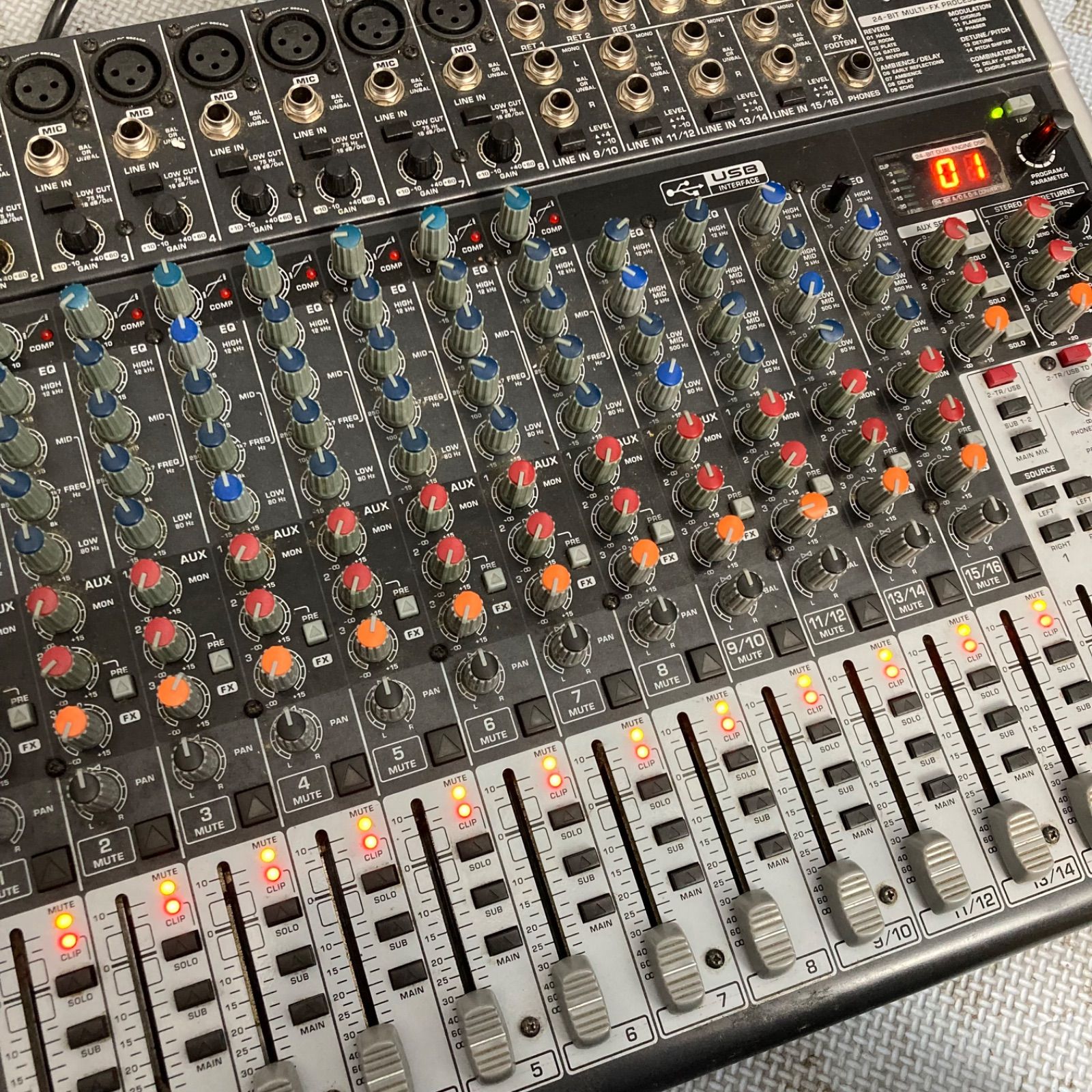 現状品】BEHRINGER XENYX X2222USB アナログミキサー - メルカリ