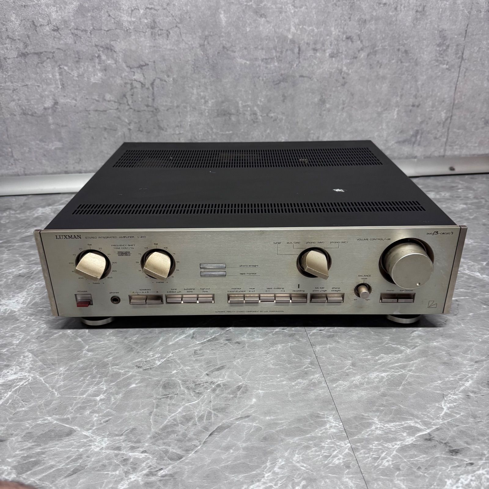 LUXMAN L-410 ラックスマン プリメインアンプ - メルカリ
