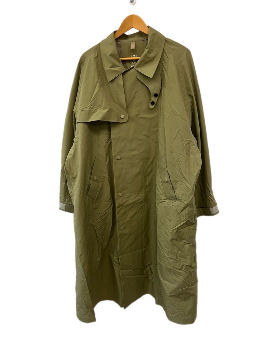ハイク HYKE 22SS PERTEX TRENCH COAT パーテックス トレンチコート 221-17323 044 サイズ4 コート カーキ 101MT-6519 28,600円