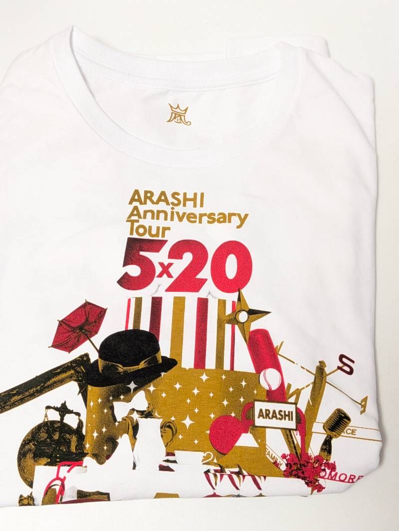 嵐 ARASHI Anniversary Tour 5×20 ツアーTシャツ 白 - メルカリ