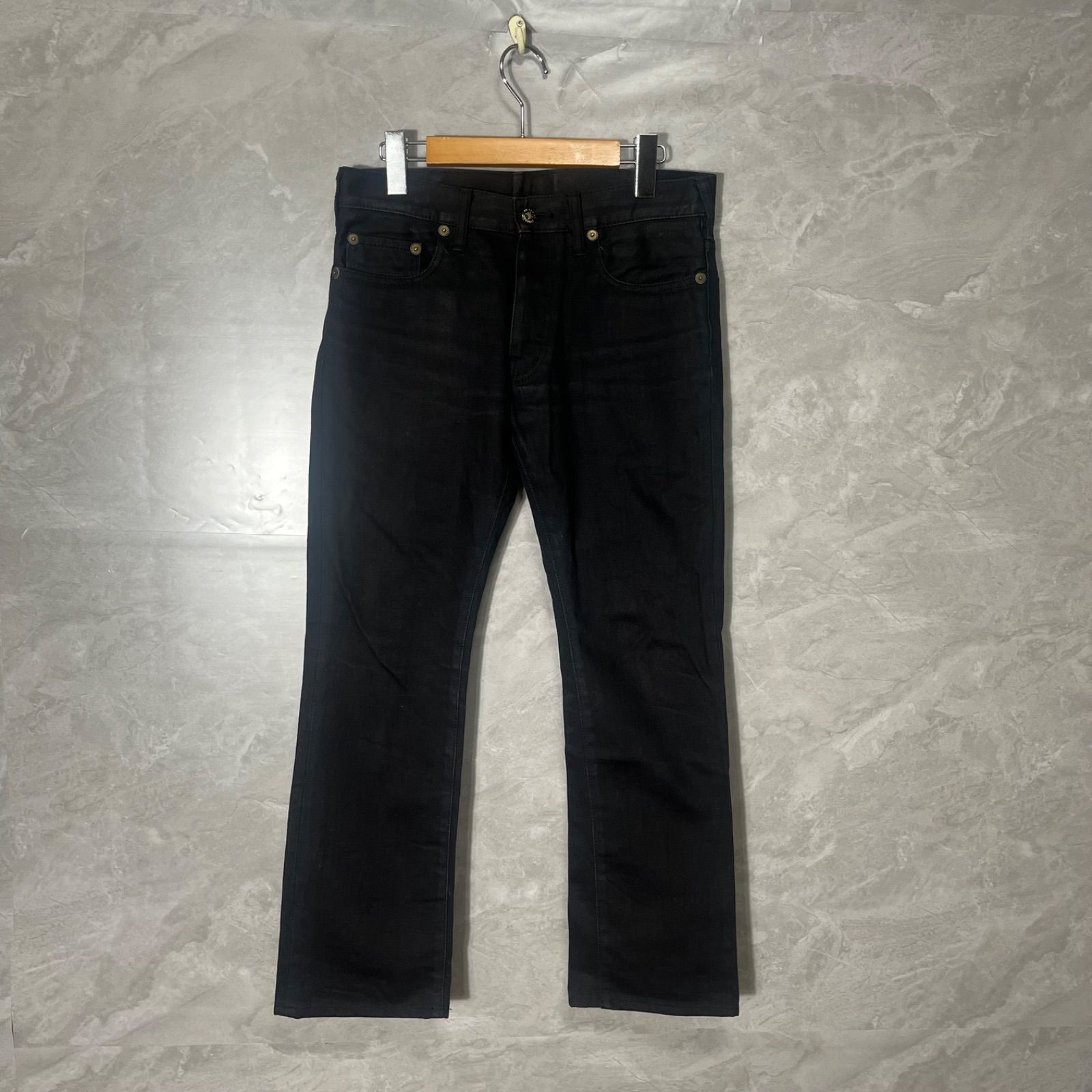 メンズ AN ADDICT PRODUCT アディクトクローズ ブラック デニム パンツ 28