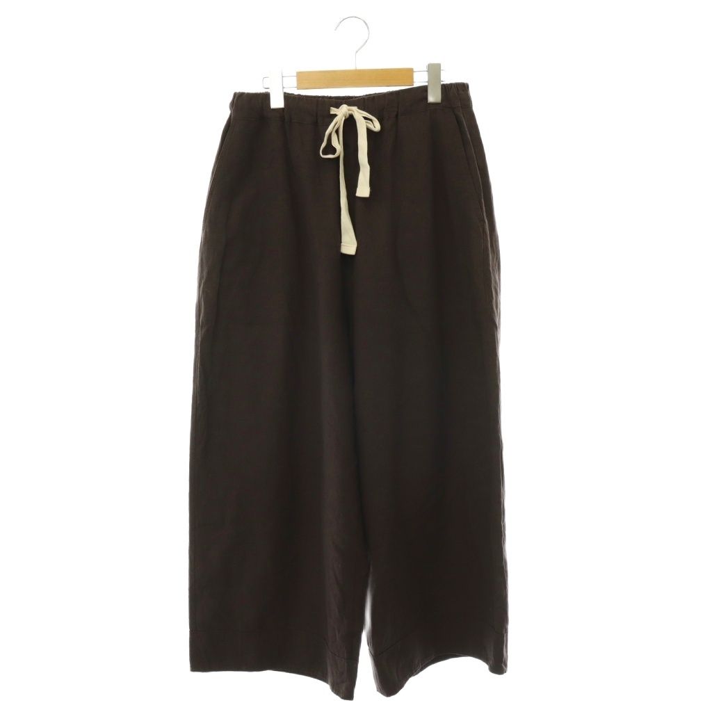 ジャーナルスタンダード ラックス JOURNAL STANDARD LUXE 25SS Dollys CLOSET PT イージーパンツ ワイド リネン ブラウン /DO ■OS