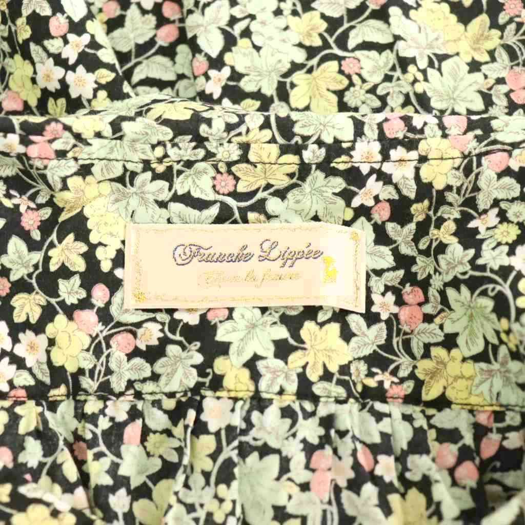 フランシュリッペ franche lippee 花柄 ノースリーブ ブラウス シャツ