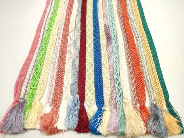 平和屋着物＊夏物　和装小物　帯締め20本セット　レース織　金銀糸　逸品　DABI0238xg