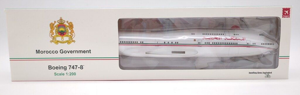Hogan 1/200 SNAP-FIT モロッコ政府専用機 Morocco Government Boeing 747-8 CN-MBH 11618