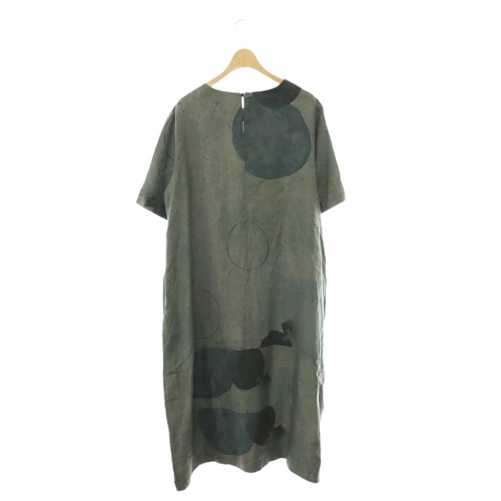 パドカレ pas de calais 半袖 ワンピース ロング 36 グレー /HK □OS