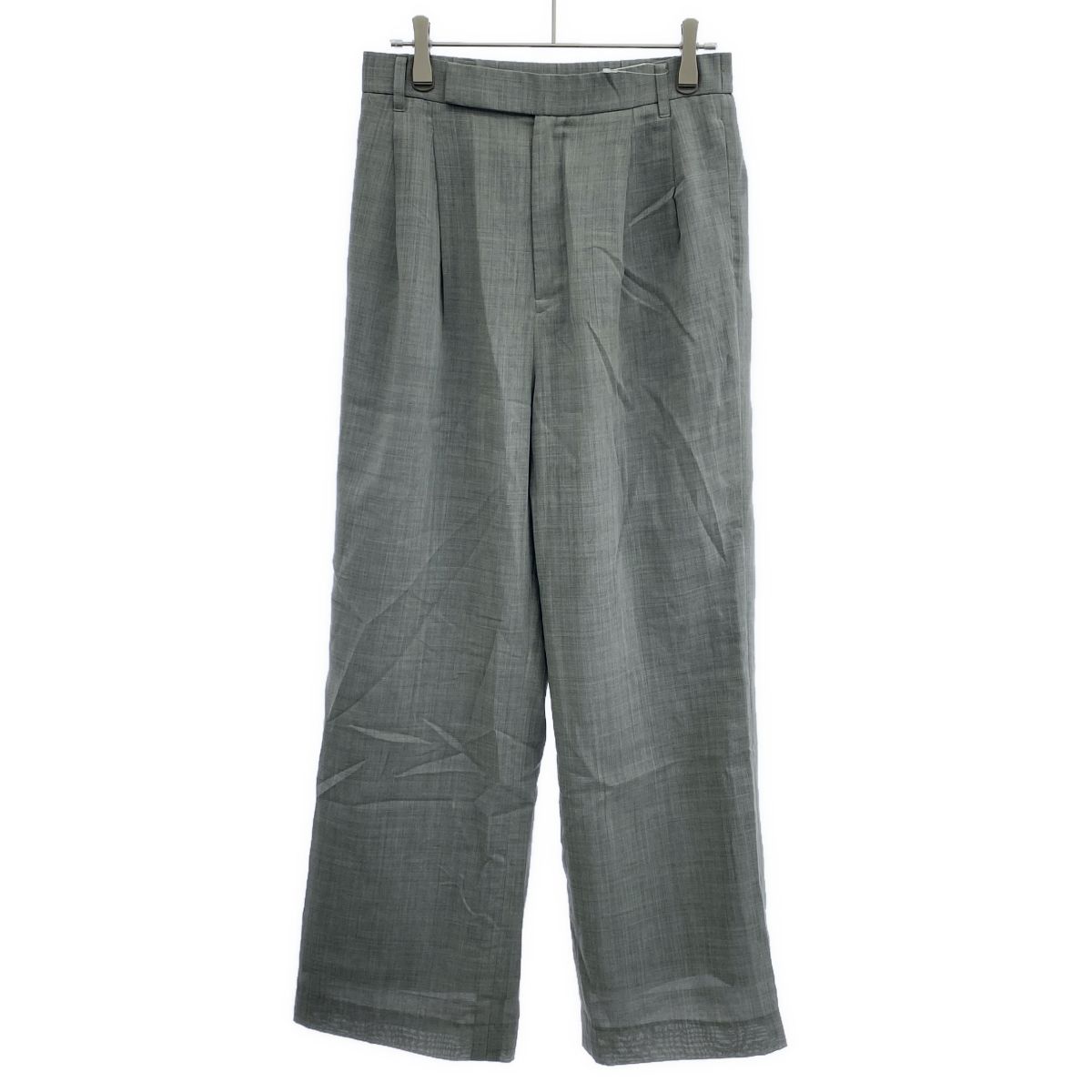 LE PHIL ル フィル 24AW WOOL LAWN TUCK PANTS パンツ 534-4230915 グレー 0