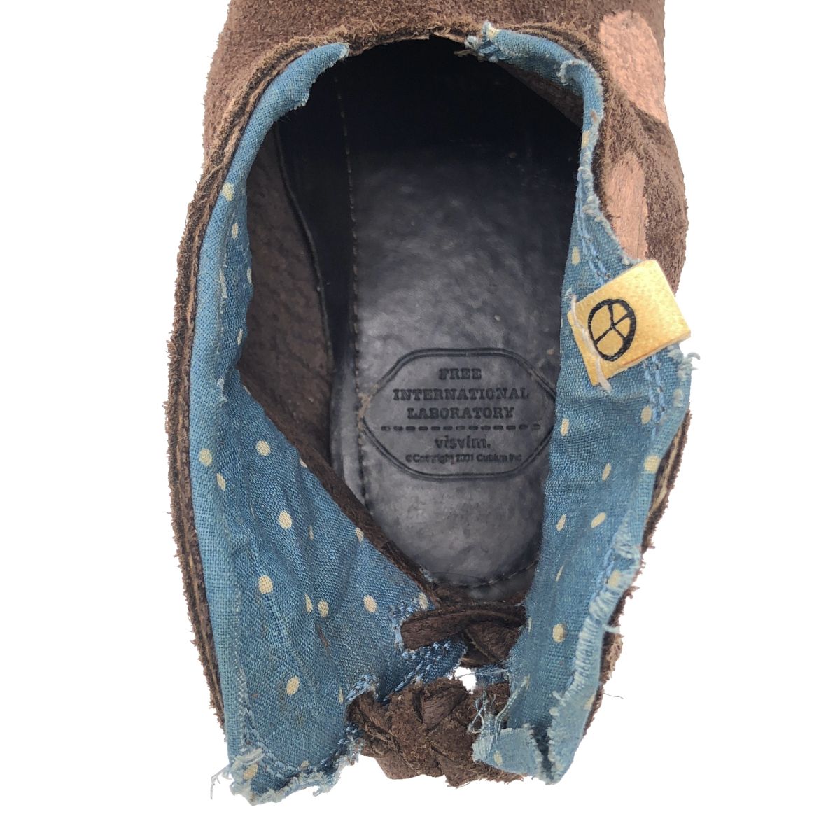 visvim ビズビム LARAMIE FOLK POLKA DOTS ドットシューズ ブラウン