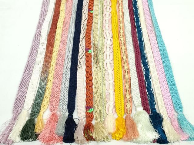 平和屋着物＊夏物　和装小物　帯締め20本セット　レース織　金銀糸　長尺あり　未使用あり　逸品　DABI0219xg