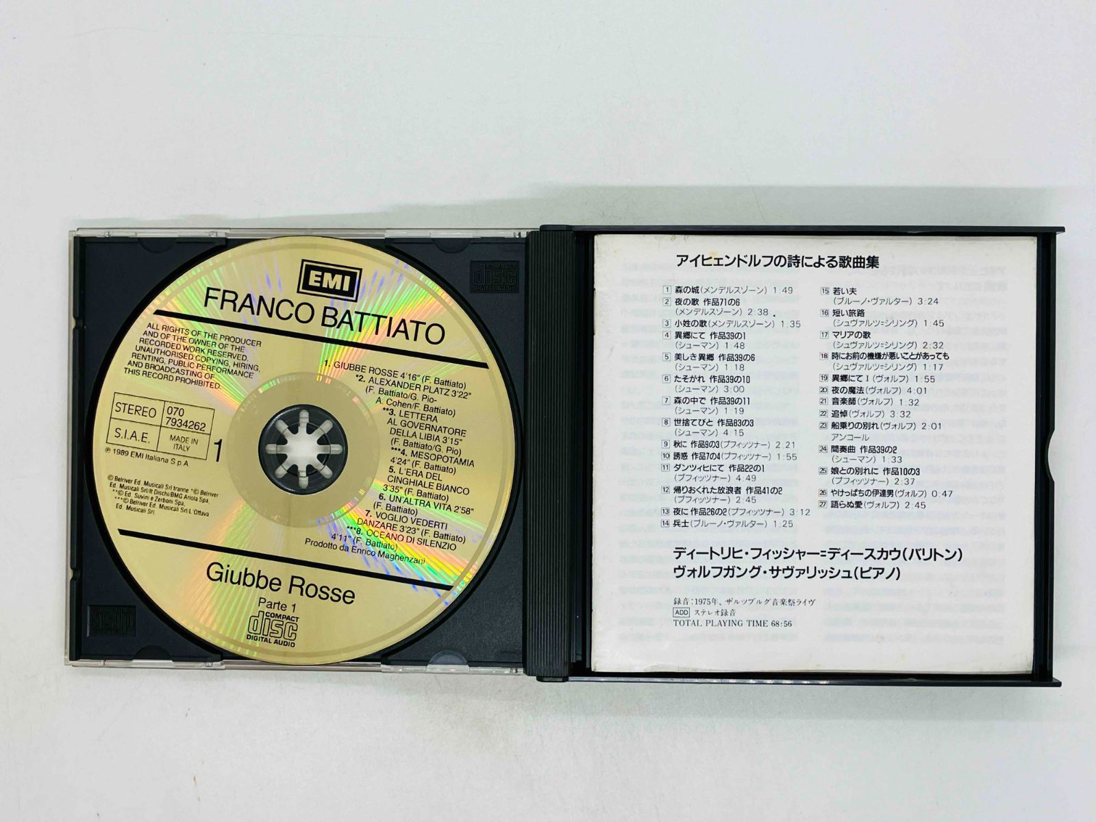 2CD FRANCO BATTIATO / Giubbe Rosse / フランコ・バッティアート