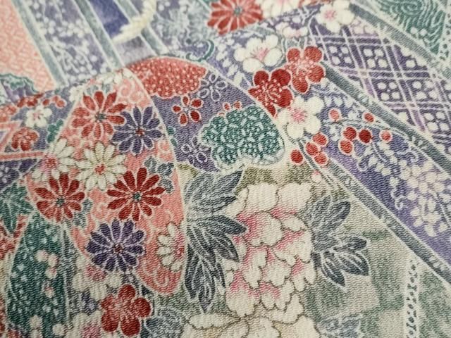 平和屋着物●上質な小紋 鬘帯花蝶文 鬼しぼ縮緬 高島屋金ラベル 正絹 逸品 CABG1199yc 平和屋着物●上質な小紋 鬘帯花蝶文 鬼しぼ縮緬 高島屋金ラベル 正絹 逸品 CABG1199yc