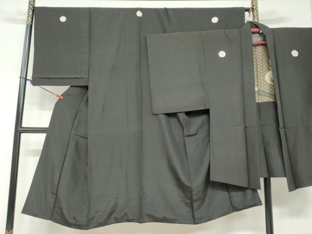 平和屋着物○男性 長襦袢 袷 横段文 正絹 逸品 BAAX5702mz