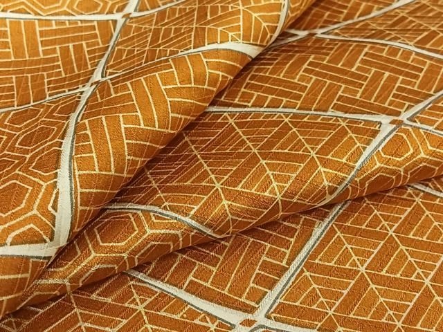 平和屋着物▽上質な小紋　単衣　吉祥文　正絹　逸品　AABJ1755jh