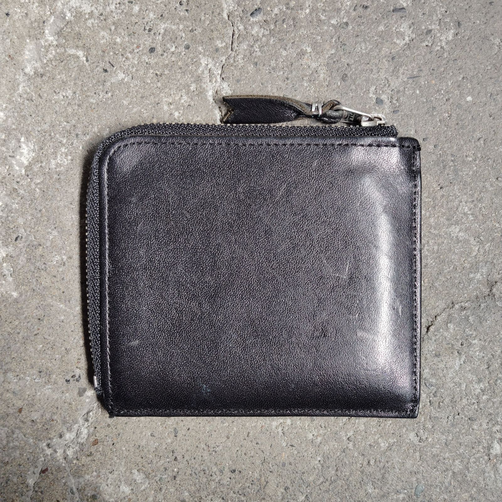 COMME des GARCONS メッセージプリント L字ウォレット 財布 LIVE FREE