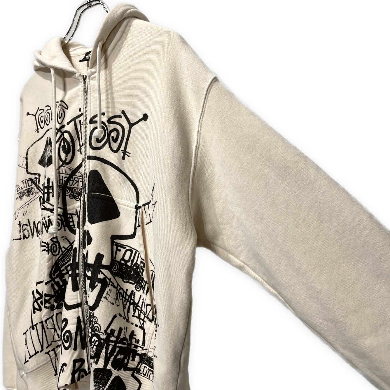 STUSSY ステューシー サイズS 26SS SKULLS ZIP HOODIE PIGMENT DYED