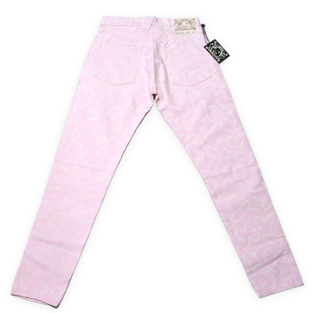EVISU エヴィス 5500 ジャガード カモメ総柄 デニムパンツ ジーンズ