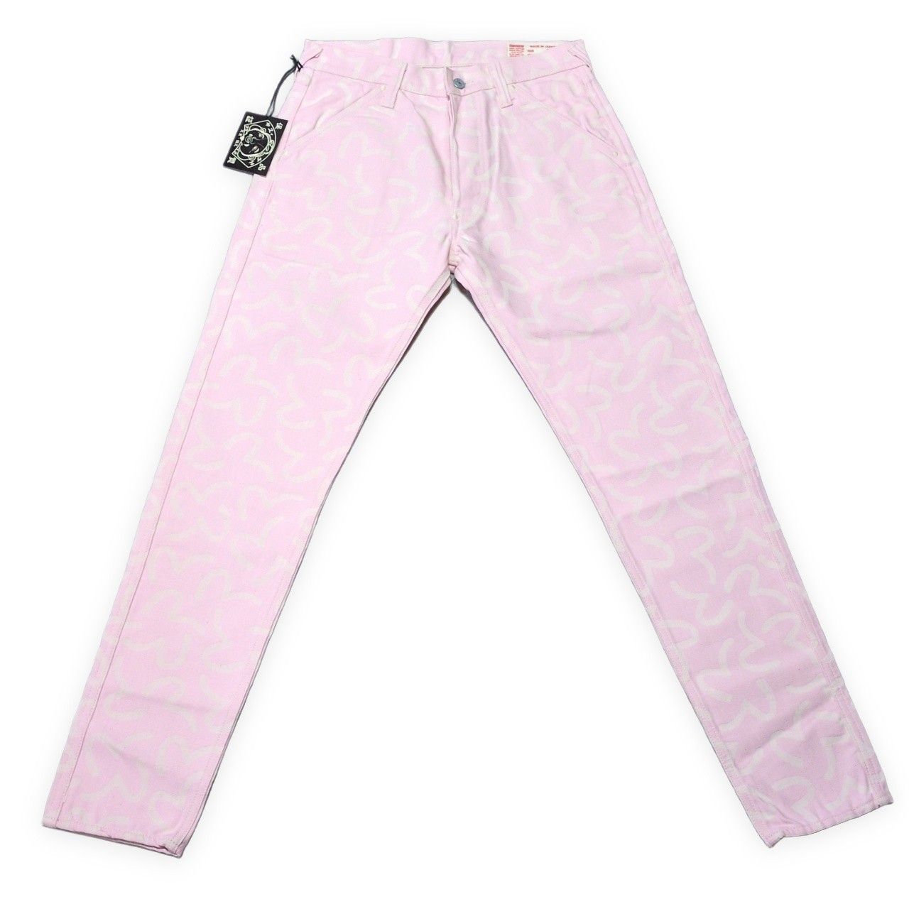 EVISU エヴィス 5500 ジャガード カモメ総柄 デニムパンツ ジーンズ