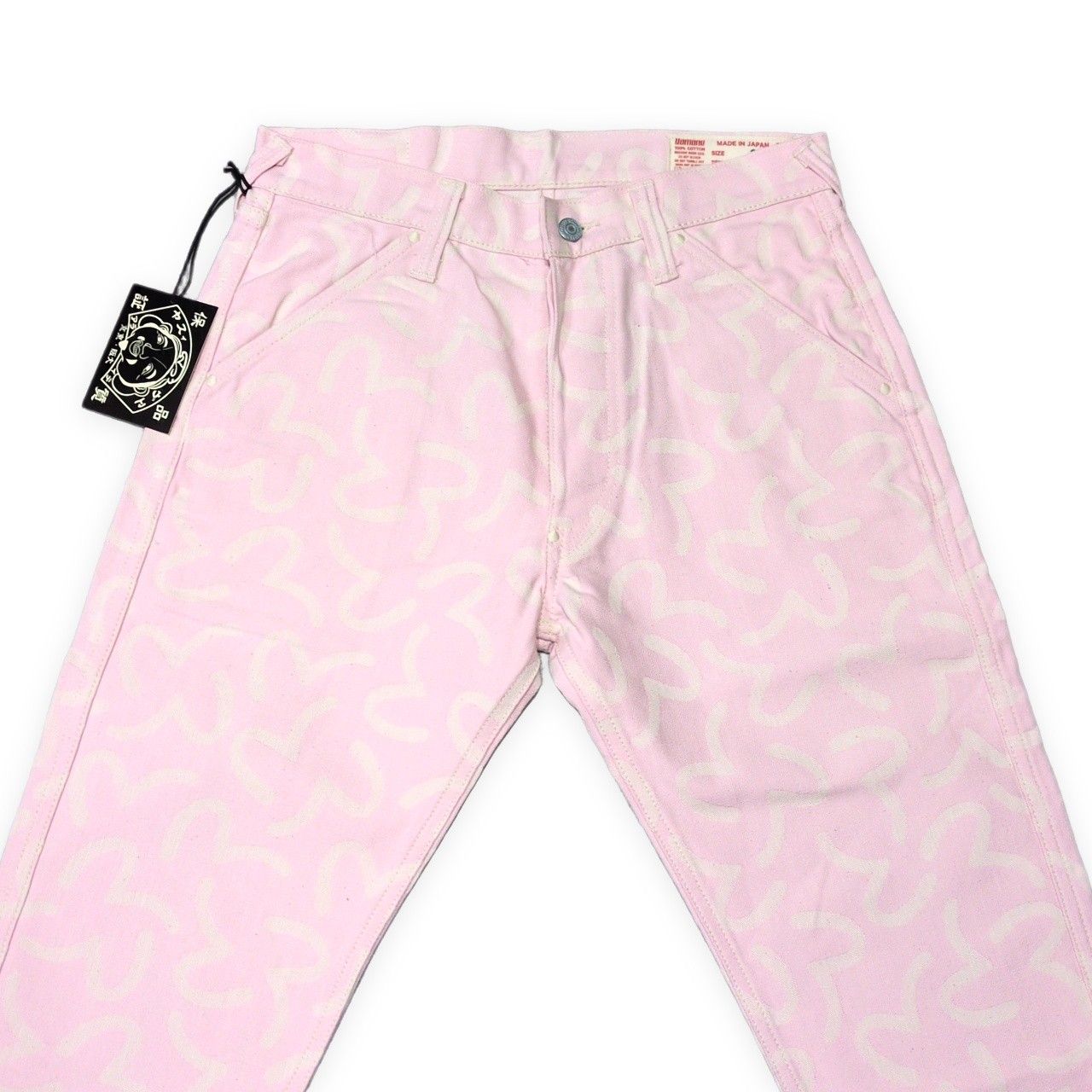 EVISU エヴィス 5500 ジャガード カモメ総柄 デニムパンツ ジーンズ