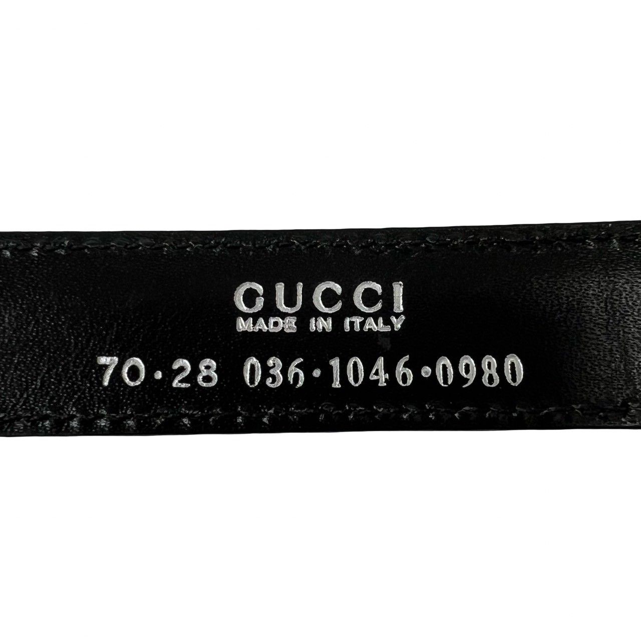 極 美品 GUCCI グッチ インターロッキングG 金具 レザー 本革 ベルト