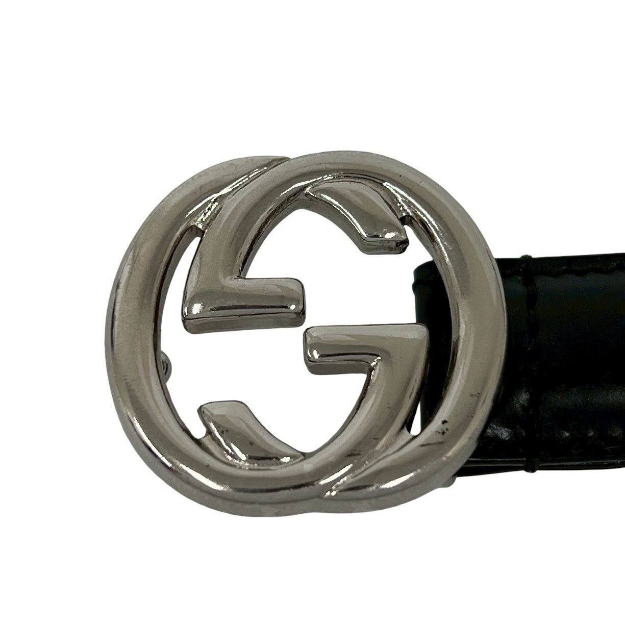 美品 正規品 GUCCI グッチ GGスプリーム インターロッキング ベルト 革 極 美品 GUCCI グッチ インターロッキングG 金具 レザー 本革 ベルト