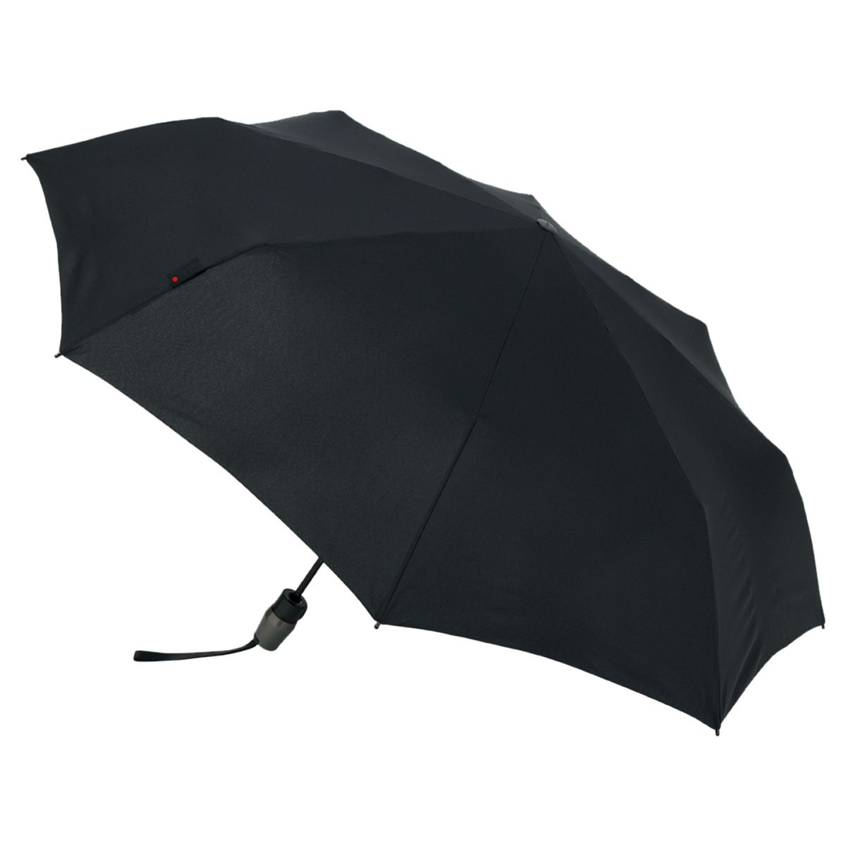 クニルプス Knirps 折りたたみ傘 折り畳み傘 軽量 コンパクト メンズ 雨傘 レディース 53cm 8本骨 ワンタッチ T.220 KNT220、ブラック