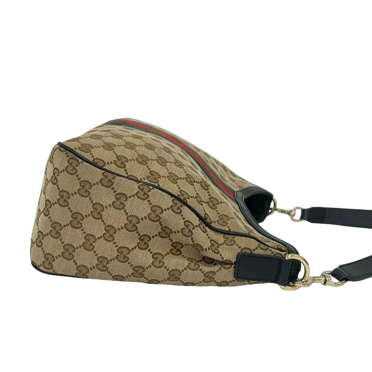 極 美品 袋付き GUCCI グッチ シェリーライン GG 柄 キャンバス レザー 極 美品 袋付き GUCCI グッチ シェリーライン GG 柄 キャンバス レザー