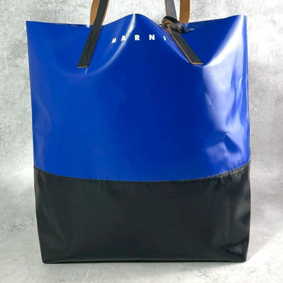 美品✨ MARNI マルニ トライベッカ TRIBECA PVCトートバッグ バイ