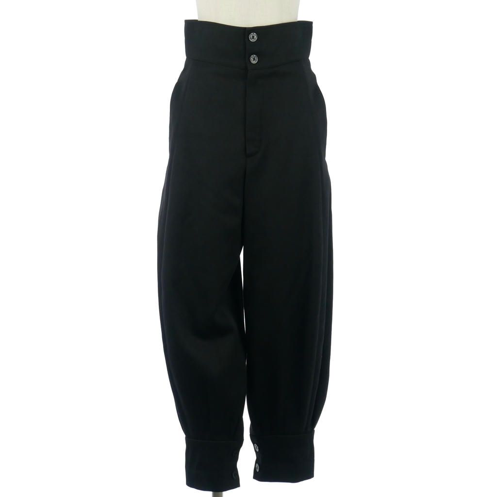 クロエ CHLOE ジョッパーズパンツ タック ボトムス 34 黒 ブラック