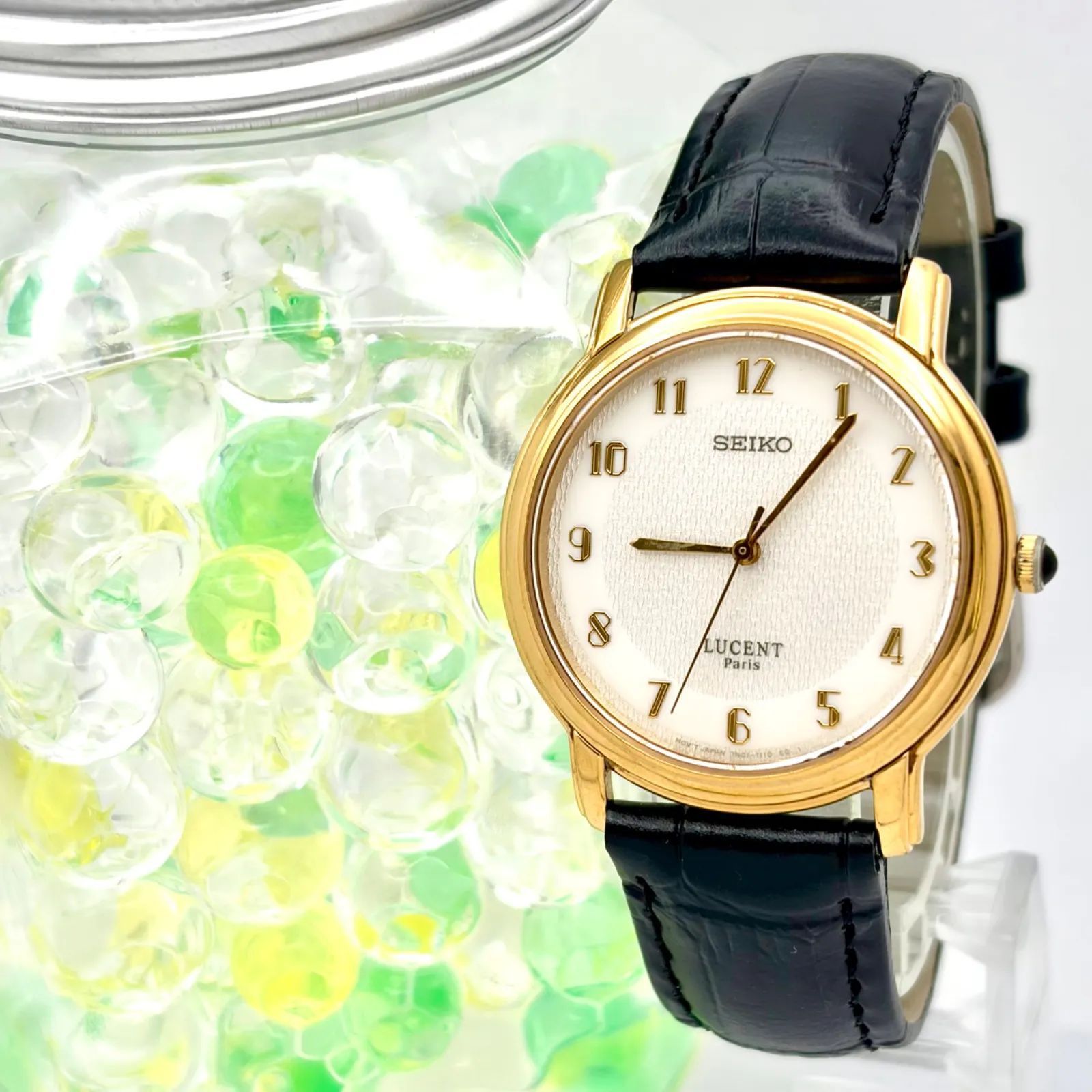 【新品電池】SEIKO セイコー LUCENT ルーセント メンズ 腕時計 ゴールド 7N01-6780 540115 新品ベルト 6,958円