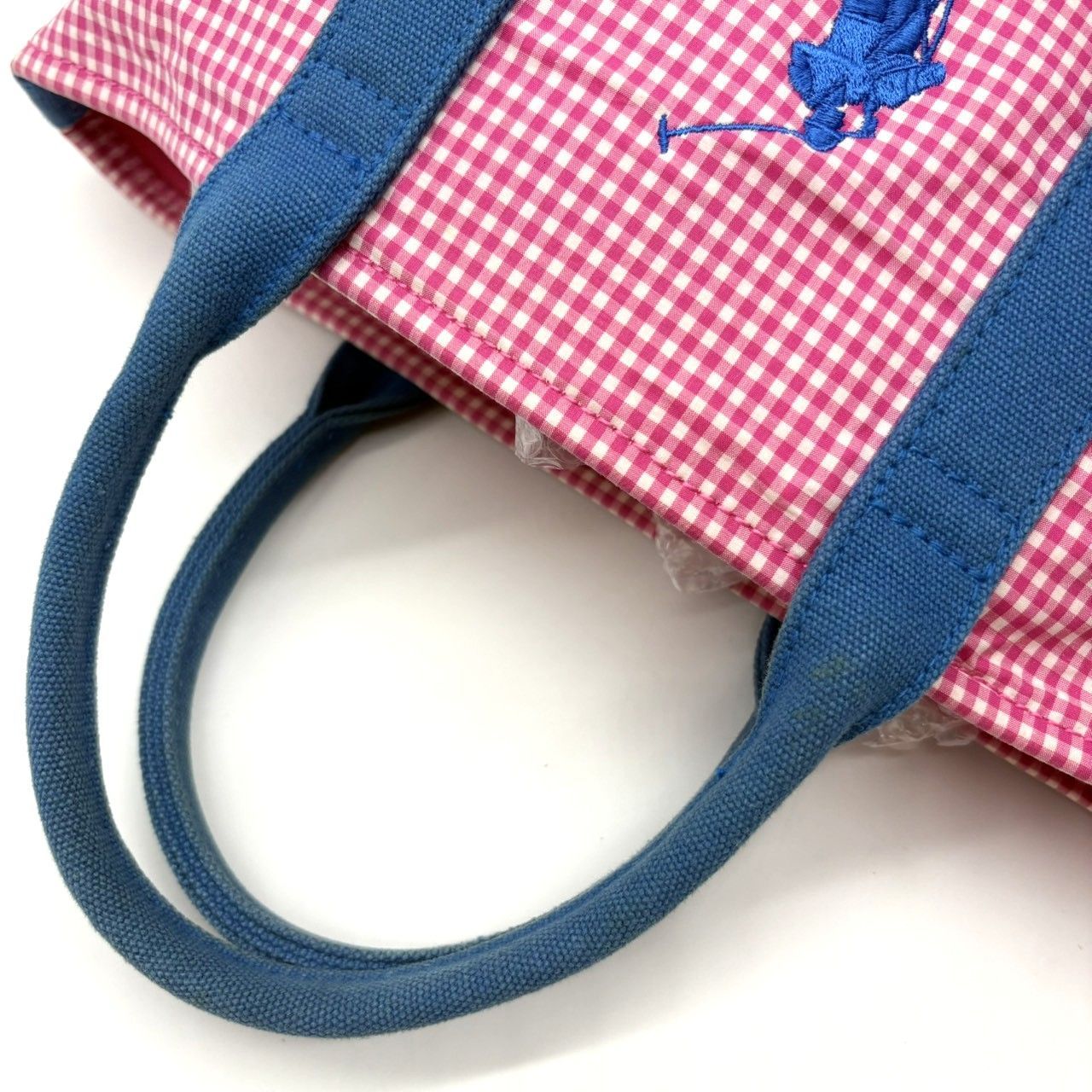 ラルフローレン Ralph Lauren トートバッグ キャンバス ギンガム 