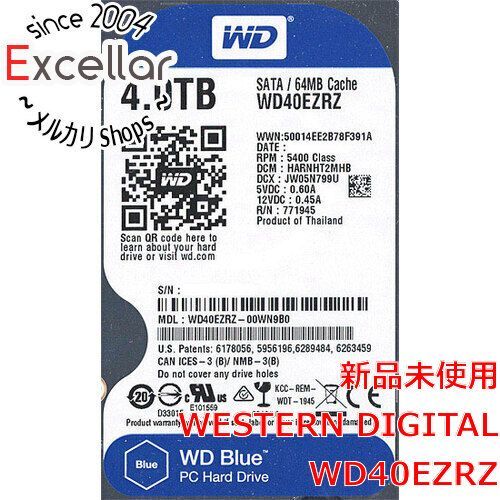 [bn:18] Western Digital製HDD　WD40EZRZ　4TB SATA600 5400