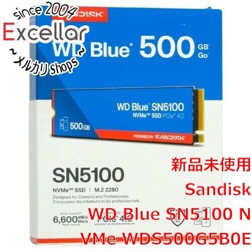 [bn:10] SANDISK　WD Blue SN5100 NVMe WDS500G5B0E　500GB