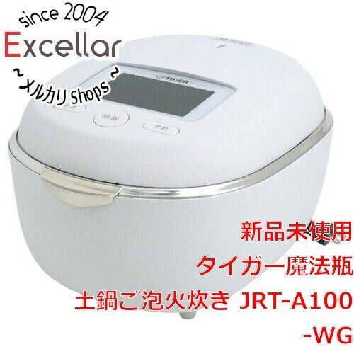 [bn:9] TIGER　土鍋圧力IHジャー炊飯器 土鍋ご泡火炊き 5.5合炊き　JRT-A100-WG　月白