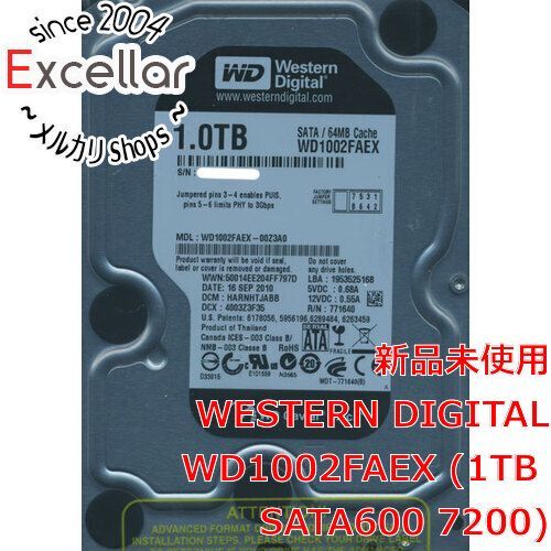 [bn:4] Western Digital製HDD　WD1002FAEX　1TB SATA600 7200