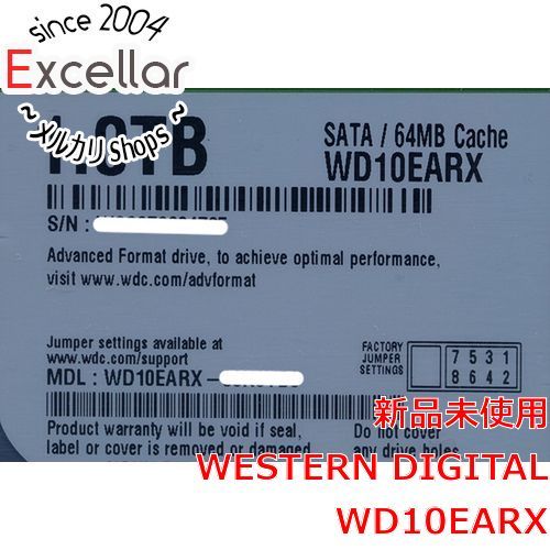 [bn:13] Western Digital製HDD　WD10EARX　1TB SATA600