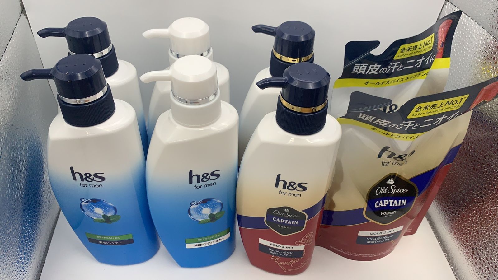 8点セット h&s for men シャンプー＆トリートメント＆詰め替え--531512