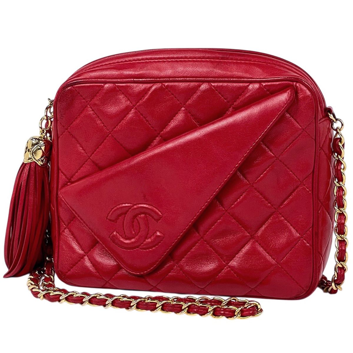 シャネル CHANEL ココマーク フリンジ チェーン ショルダーバッグ