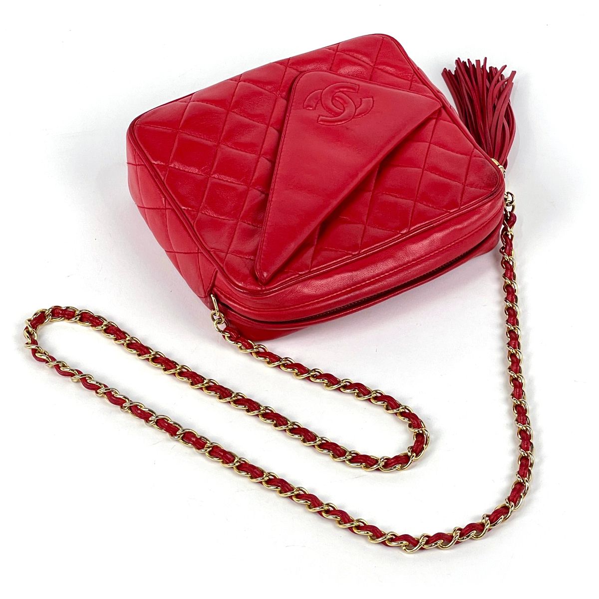 シャネル CHANEL ココマーク フリンジ チェーン ショルダーバッグ