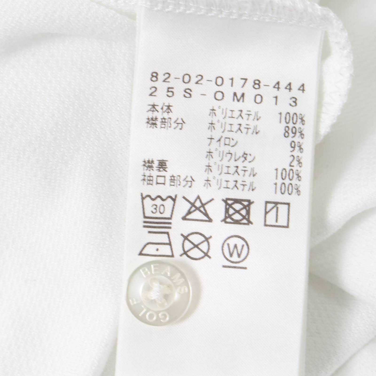 25SS☆ BEAMS GOLF ビームス ゴルフ 春夏☆ 別注リバティ 襟裏プリント