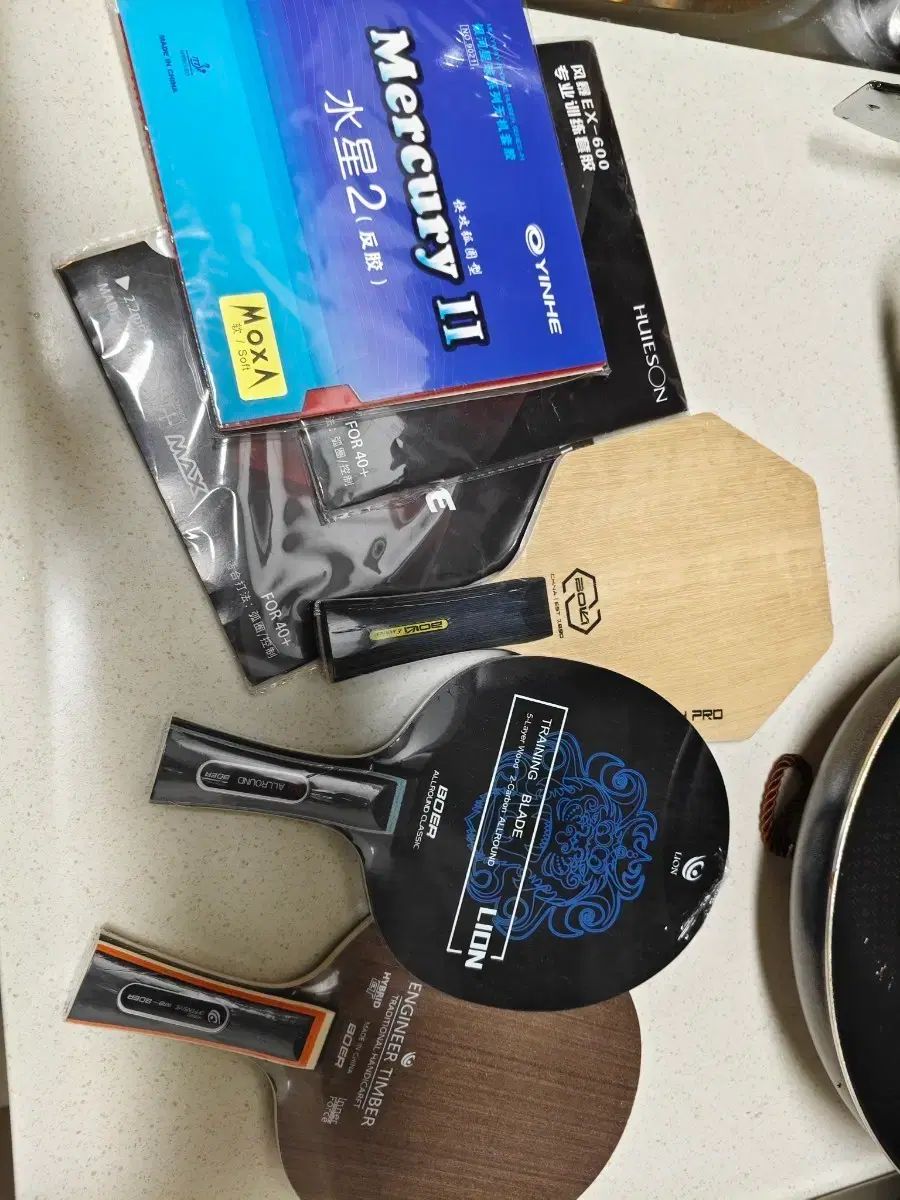卓球ラケット 卓球ラケット ラバー新品2枚含む