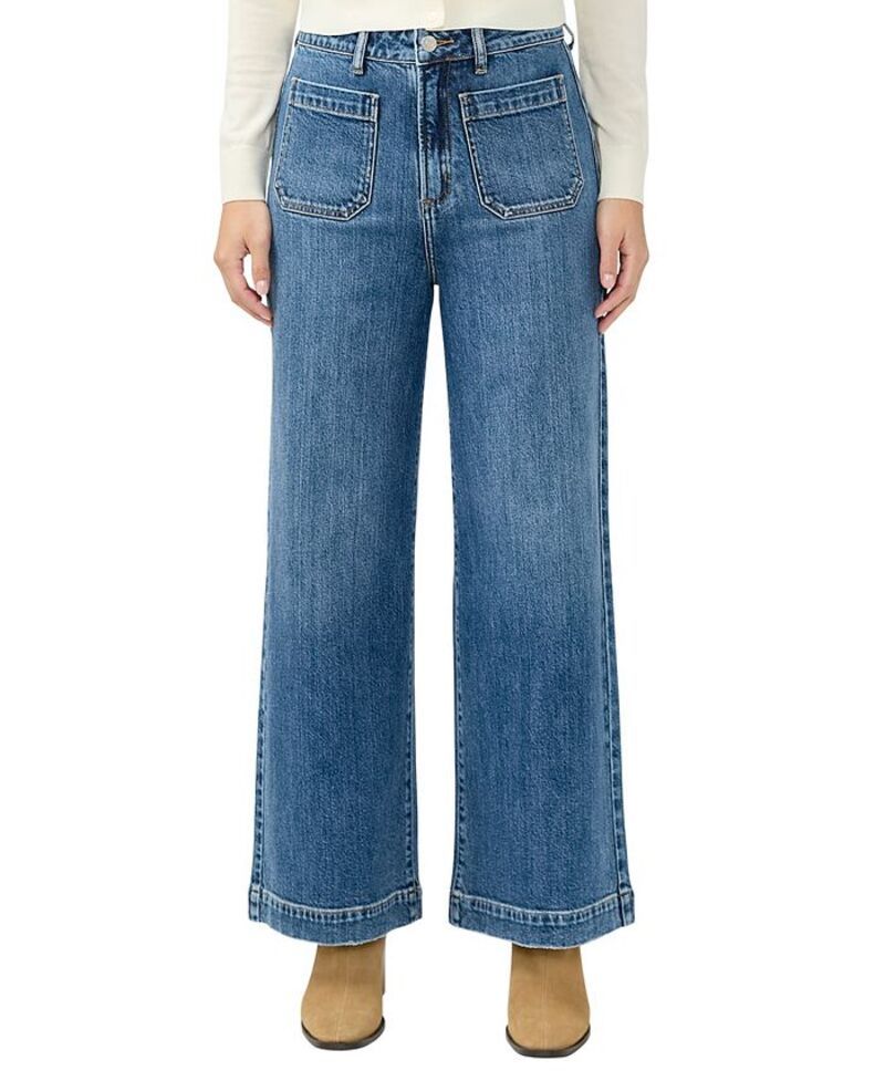 シルバー ジーンズ レディース ボトムス デニムパンツ ワイドレッグ Silver Jeans Co Womens 70s High Rise Wide Leg Jeans Indigo インディゴ