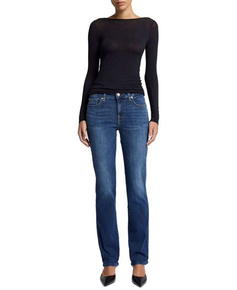 セブンフォーオールマンカインド レディース ボトムス デニムパンツ ジーンズ 7 For All Mankind Womens Kimmie StraightLeg Jeans Cambridge
