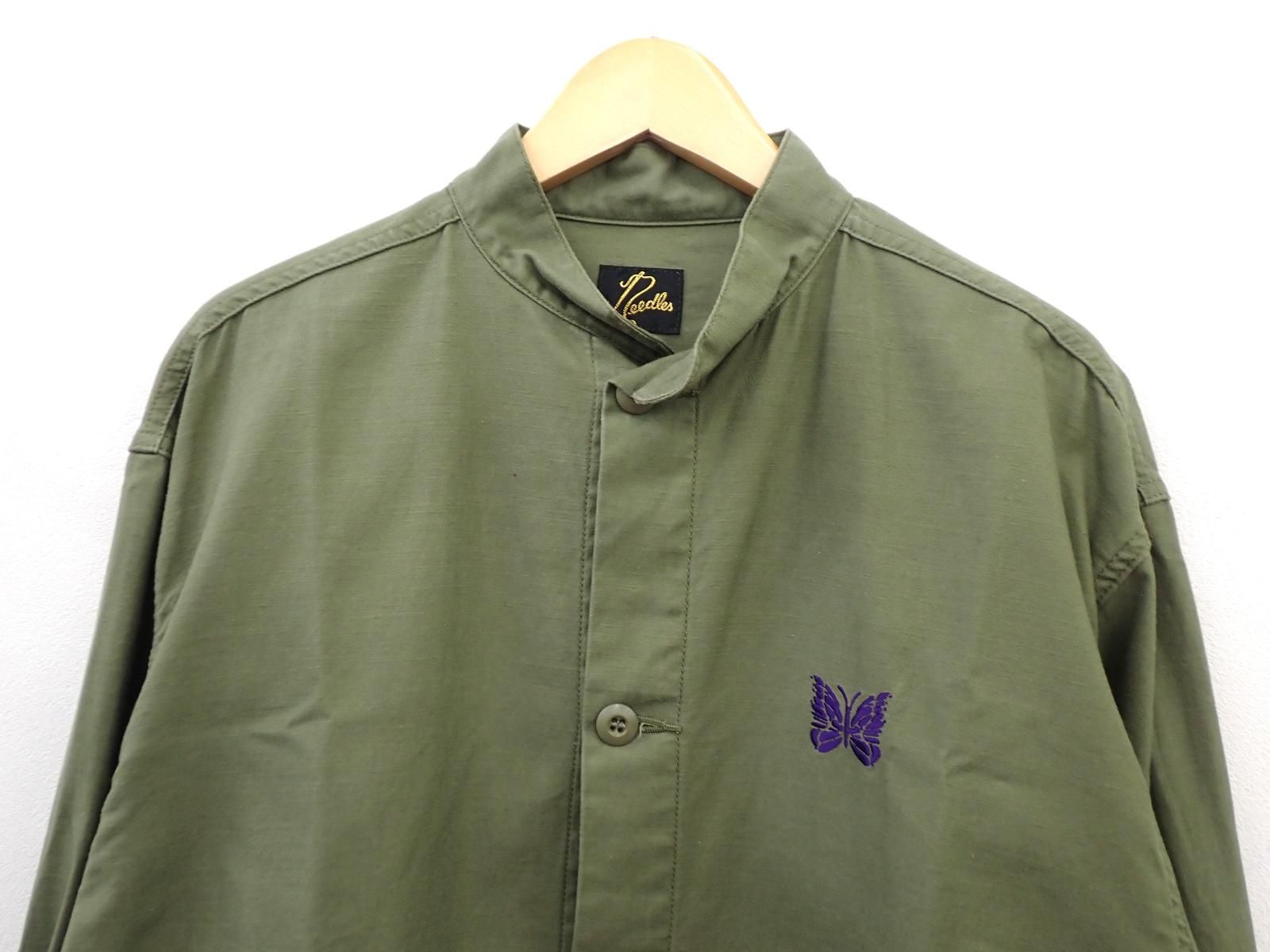 ☆8758☆NEEDLES ニードルズ NS182 S.C. ARMY SHIRT アーミー シャツ S