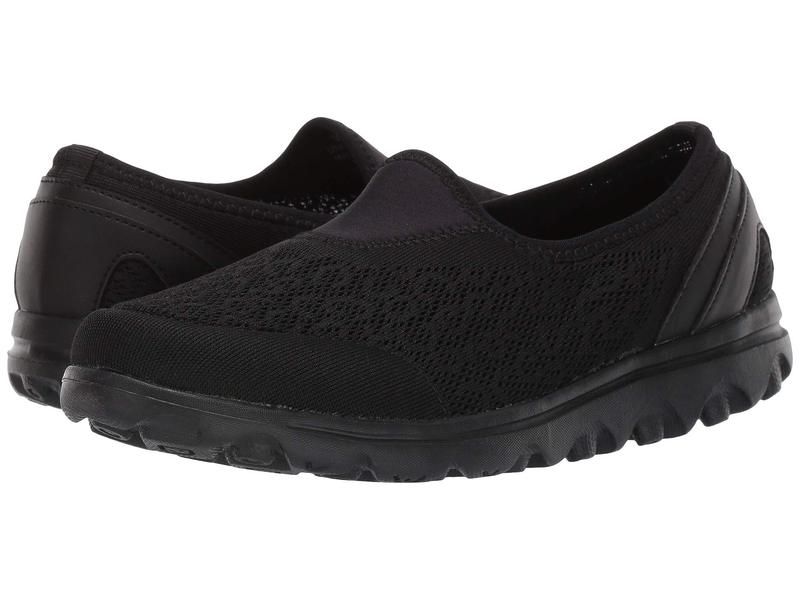 プロペット レディース シューズ スニーカー Propet TravelActiv SlipOn All Black ブラック