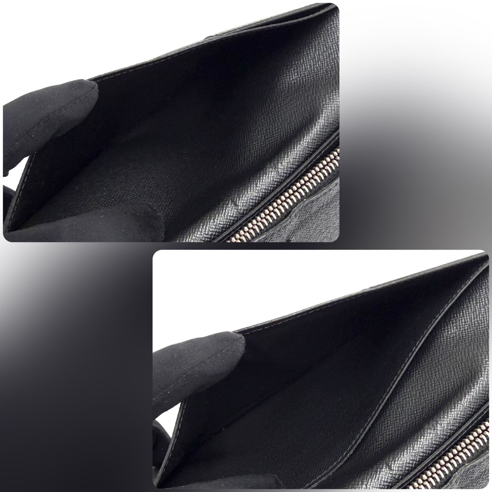 ルイヴィトン LOUIS VUITTON エピ ポルトフォイユ ブラザ ノワール 