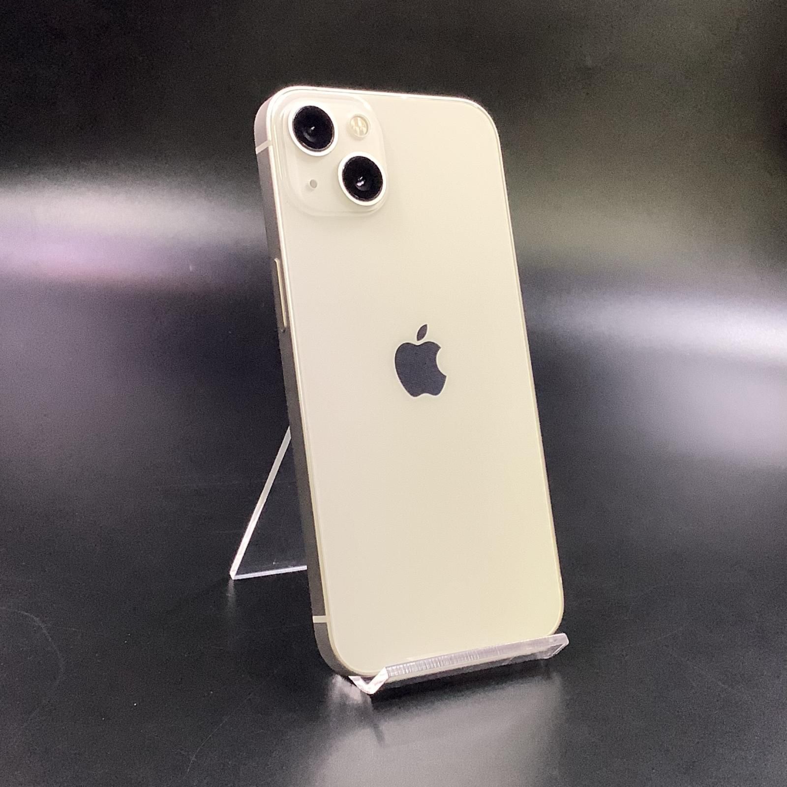 【全額返金保証】【最速発送】 iPhone 13 128GB スターライト Softbank 白ロム 美品 動作確認済 80%