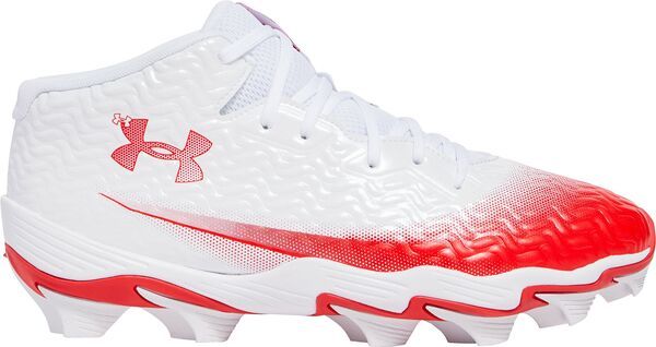 アンダーアーマー レディース シューズ スニーカー Under Armour Menspotlight Hammer MC Football Cleats WhiteRed ホワイト