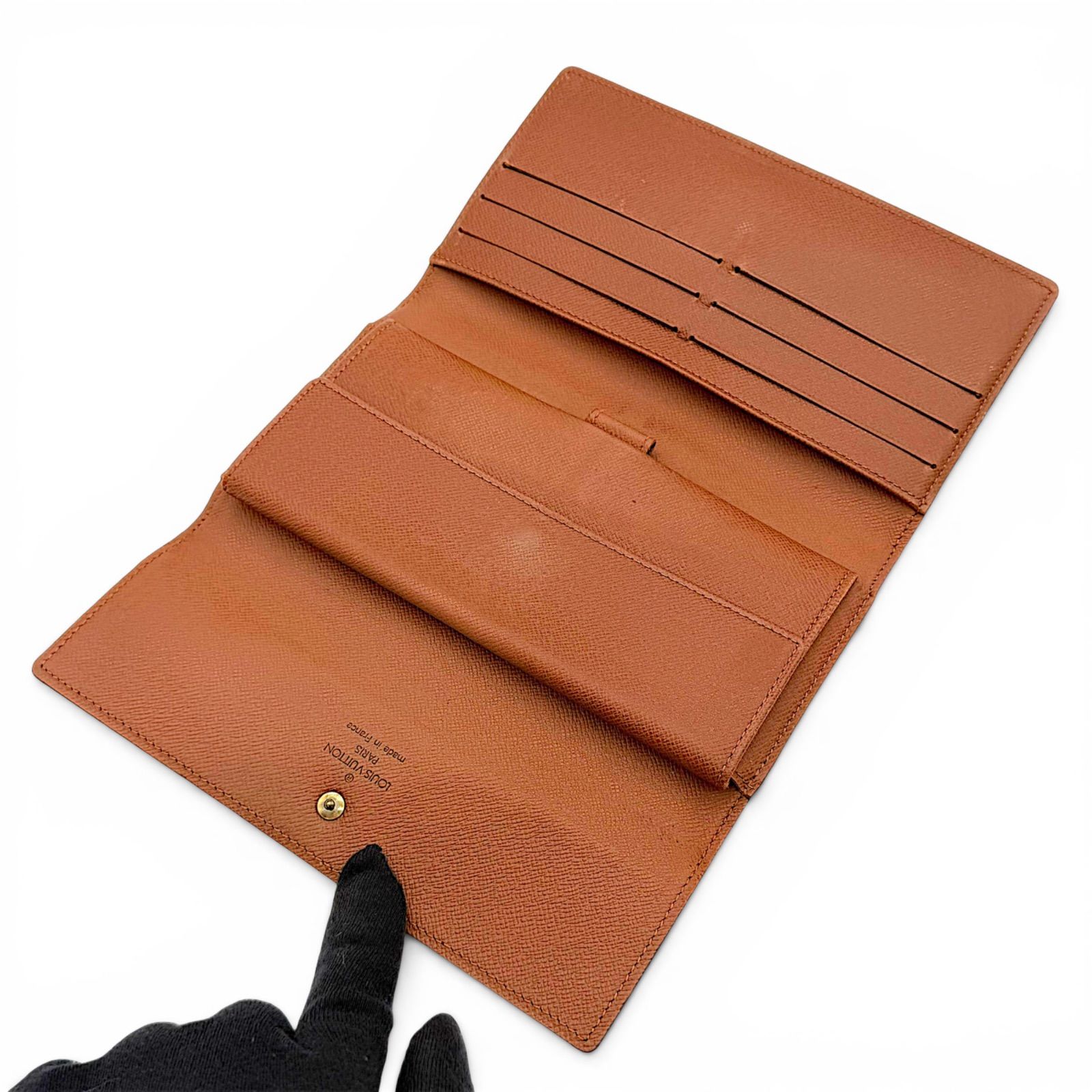美品】ルイヴィトン モノグラム ポルトトレゾール インターナショナル