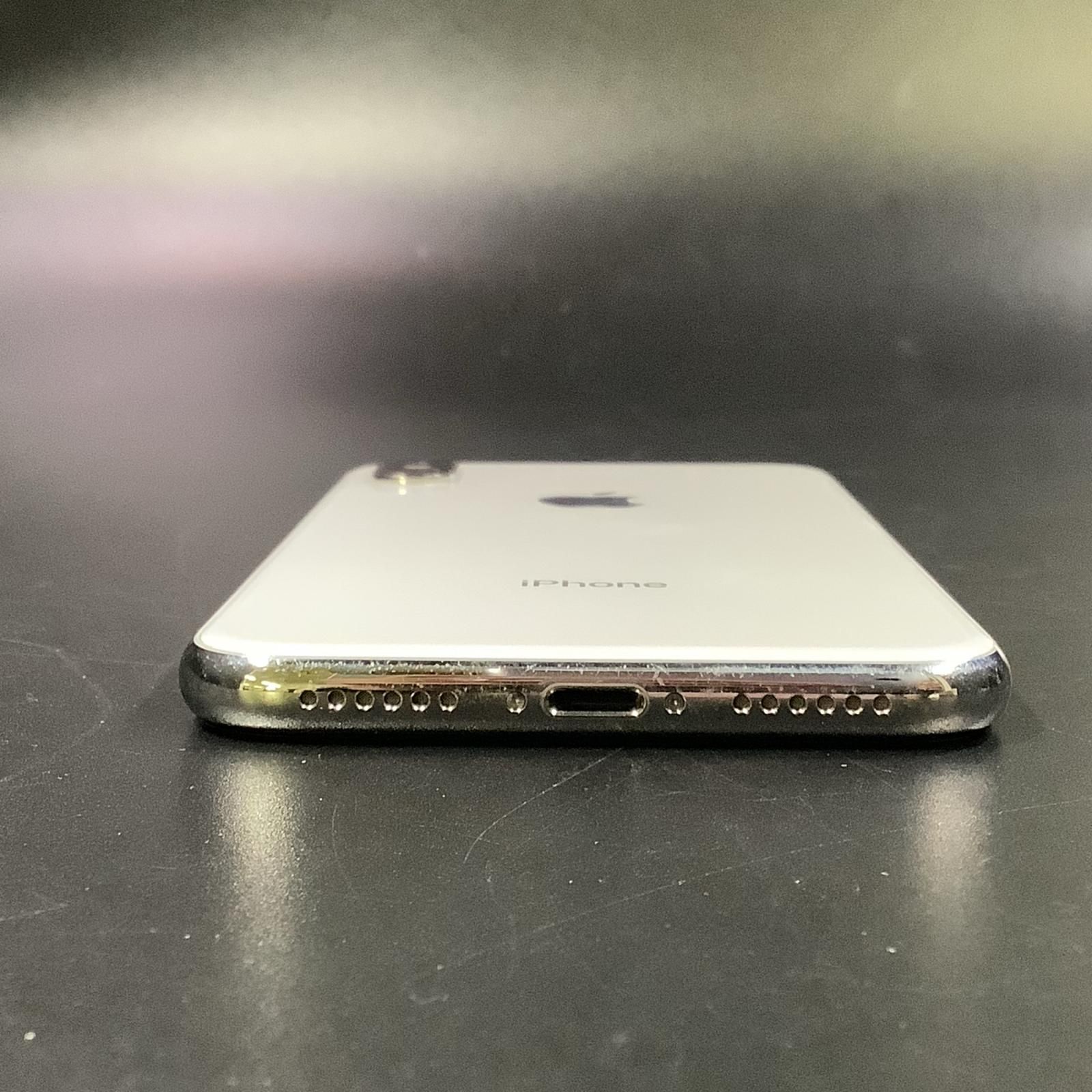 iPhone X 256GB ホワイト au 白ロム 動作確認済 - メルカリ