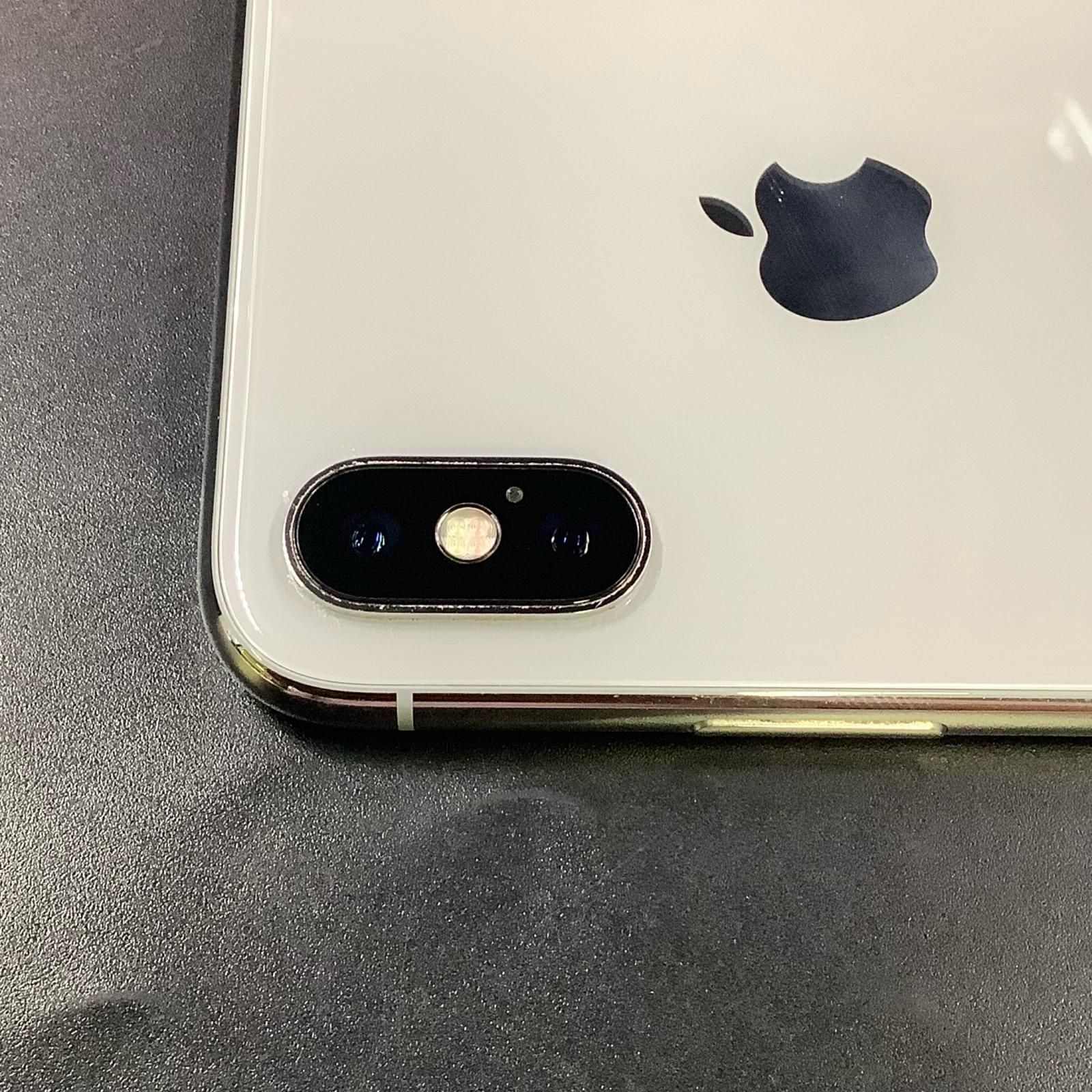 iPhoneX 256GB 画面割れあり 動作OK au iPhone X 256GB ホワイト au 白ロム 動作確認済 - メルカリ